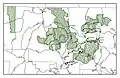 Carte de la forêt nationale de Carson.