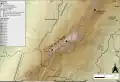 Carte topographique détaillée du sommet du crêt de la Neige et de ses alentours.