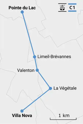 Carte du tracé.