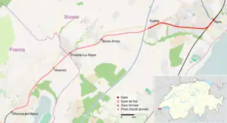 Voir la carte de la ligne.