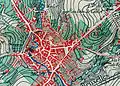 Carte de Soignies en 1869.