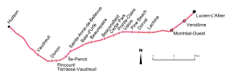 Voir la carte de la ligne.