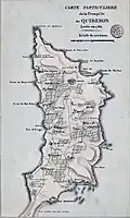 Carte de la presqu'île de Quiberon en 1762.