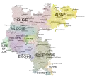 Gouvernement de l'Île-de-France d'avant 1789  dans les limites administratives actuelles