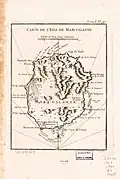 Carte de Marie-Galante, J-N. Bellin, 1764.