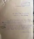 Document officiel daté du 26 février 1943, adressé au maire d’Oizé.