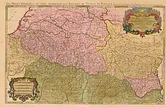 Les Pyrénées (v. 1694), Alexis-Hubert Jaillot.