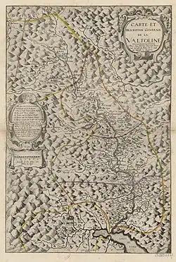 Gravure représentant une carte.