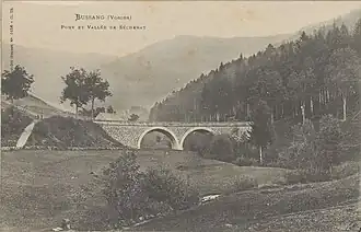 Pont et vallée de Séchenat.