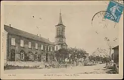 Vue historique de la place de l'Église.