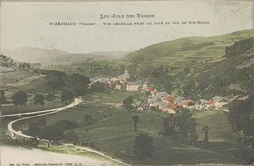 Vue générale prise du côté du col de Sainte-Marie(carte postale Adolphe Weick).