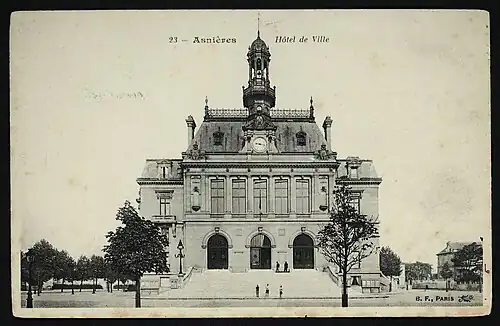 Nouvel Hôtel de Ville d'Asnières-sur-Seine depuis 1899