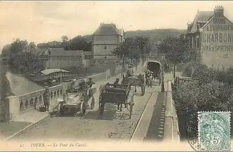 Le pont du canal vers 1905.