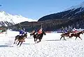 Les joueurs sur le lac gelé, en 2008