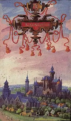 Albums de Croÿ, cartulaire de Lallaing, XVIe&nbsp;siècle.