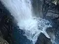 Le pied de la cascade.