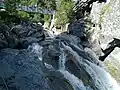 Le sommet de la cascade.