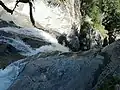Le haut de la cascade.