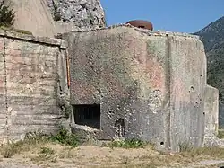 Casemate de flanquement de l'escarpe Est.