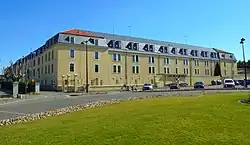 La caserne Laperrine, abritant le 3e&nbsp;régiment de parachutistes d'infanterie de marine, après les travaux d'agrandissement en juillet 2019.