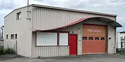 Façade principale d'une caserne de pompiers