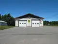 La caserne de pompiers.