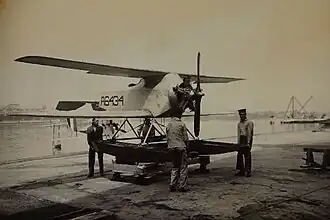 Vue de l'avion.