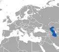Aire de répartition du Phoque de la Caspienne