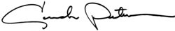 signature de Cassandra Peterson
