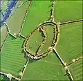 Castel Mawr Hillfort de l'âge du fer au Pembrokeshire. Un fort multivalléen.