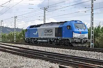 Euro 4000 Comsa no 335.002 à Castellbisbal (Espagne).