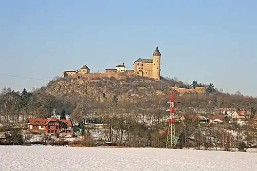 Château de Kuneticka Hora : vue générale.