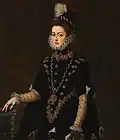 L'infante Catherine-Michelle, par Juan Pantoja de la Cruz (1585)