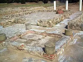 Atrium, et Impluvium en premier plan.