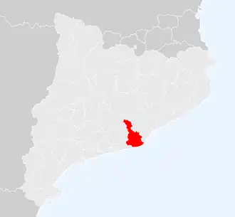 Localisation de Baix Llobregat