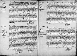 acte de décès de 197 à 200