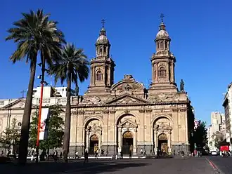 Cathédrale métropolitaine de Santiago du Chili.