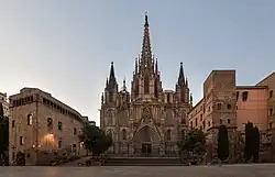 La cathédrale de Barcelone.
