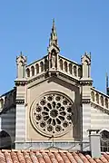Rosace de la façade.