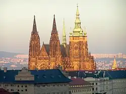 Vue de la cathédrale Saint-Guy depuis le belvédère