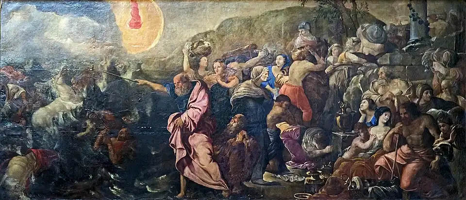 Le passage de la mer Rouge XVIIe&nbsp;siècle.