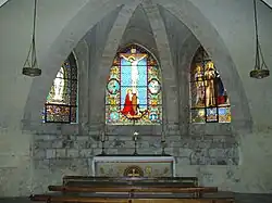Chapelle gothique Sainte-Marie-Madeleine, vitraux de la Maison Lobin de Tours - 1860-1861.