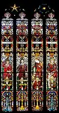 Vitrail des saints évêques et diacres.