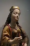 Figure d'un retableSainte Catherine.