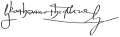 Signature de Catherine d'Aragon