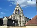 Vue extérieure de l'église Sainte-Catherine (juillet 2015).