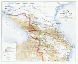 Carte du Caucase