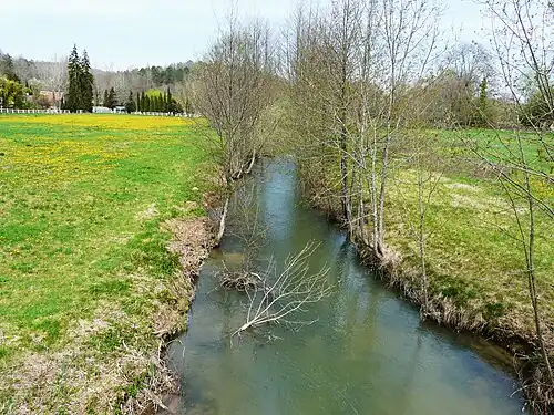La vallée du Caudeau en limites de Lamonzie-Montastruc et Saint-Sauveur.