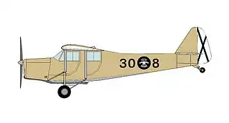 Vue de l'avion.