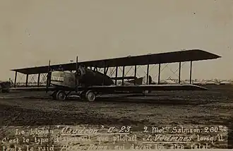 Vue de l'avion.